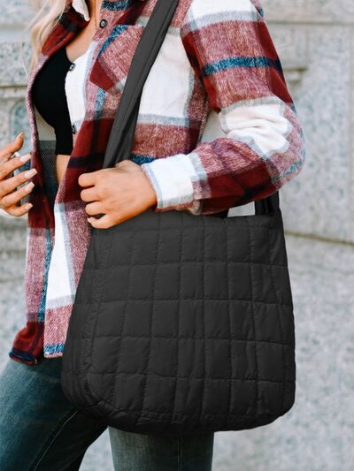 Large Quilted Shoulder Bag   