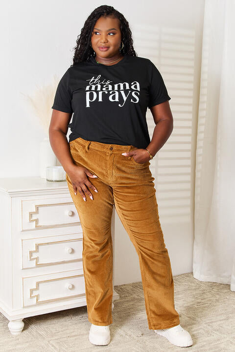 Simply Love THIS MAMA PRAYS Graphic T-Shirt   