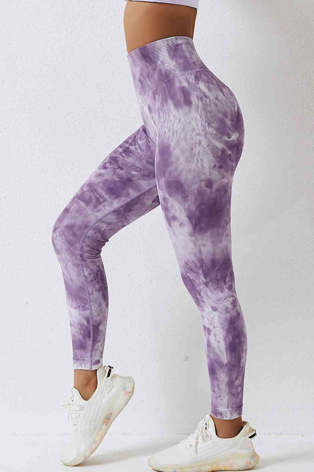 High Waist Tie-Dye Long Sports Pants   