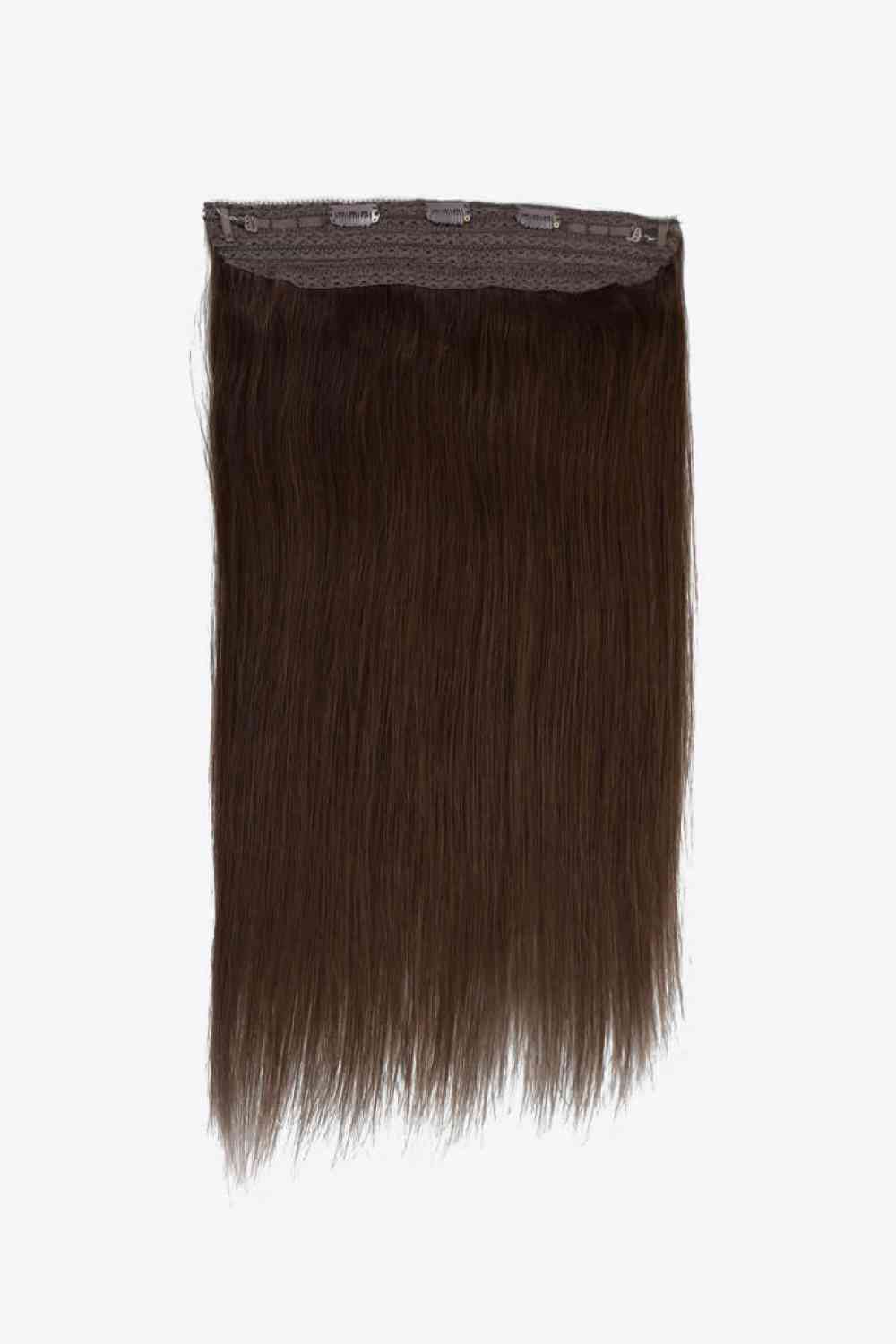 18" 80g Indian Human Halo Hair Brown One Size 