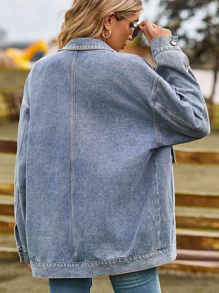 Dropped Shoulder Denim Jacket   