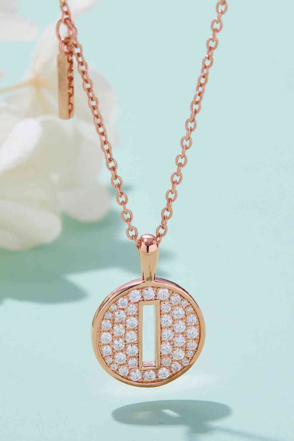 Moissanite A to J Pendant Necklace   